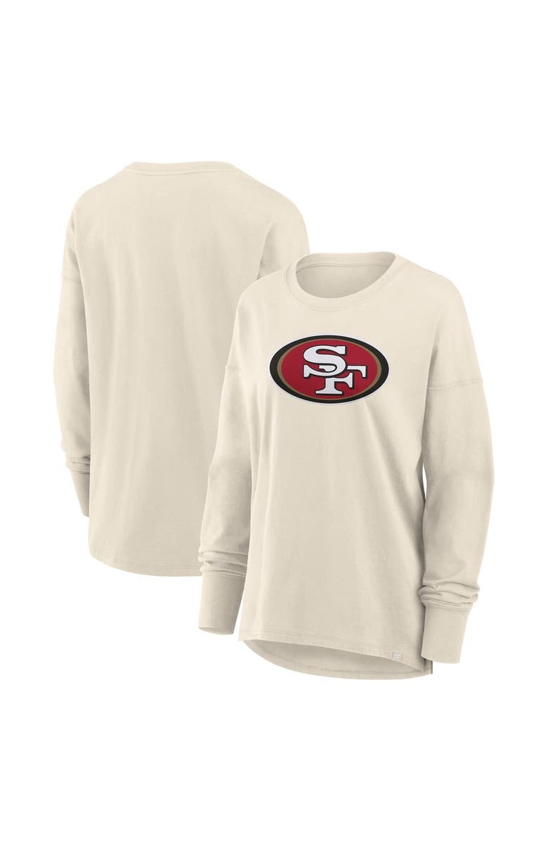 FANATICS Women's Fanatics Cream San Francisco 49ers Dove Legacy Long Sleeve T-Shirt, Main, color, Cream