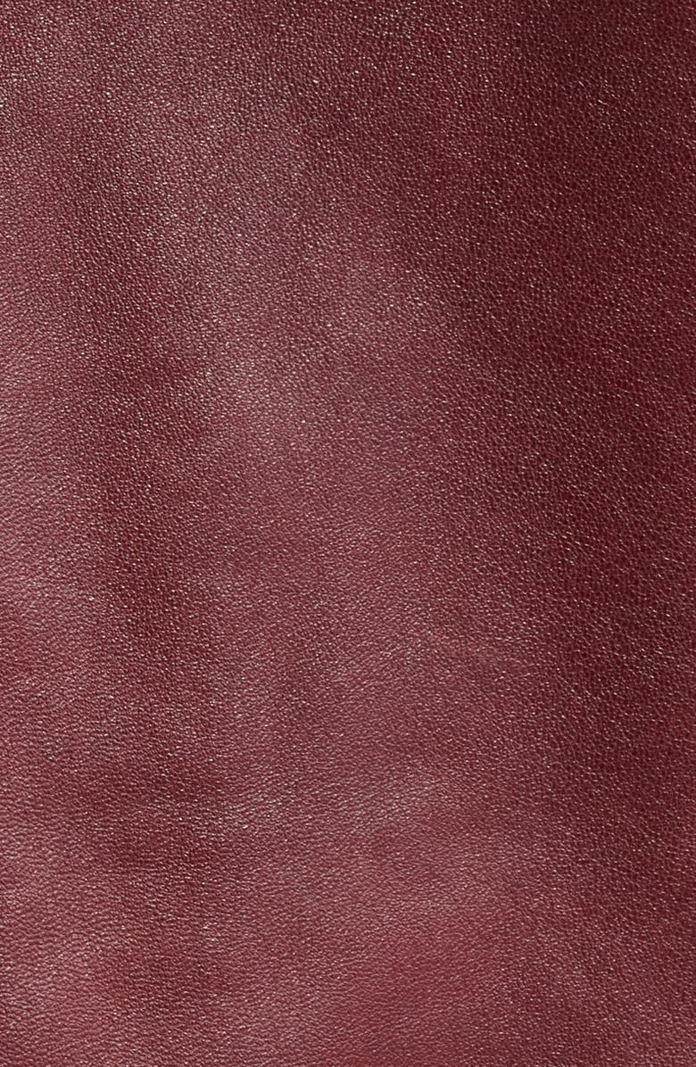 rag & bone Nonie Leather Jacket, Alternate, color, Burgundy