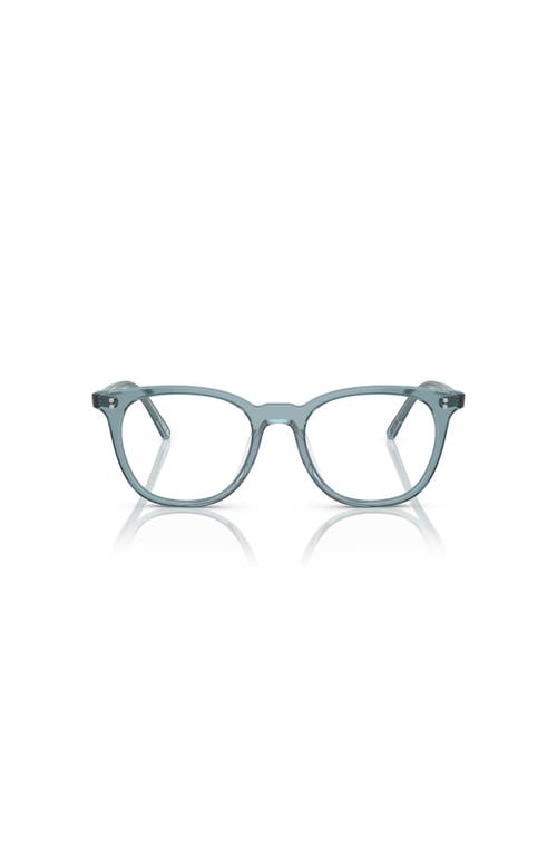 Oliver Peoples 49mm Rectangle Optical Glasses In Blue