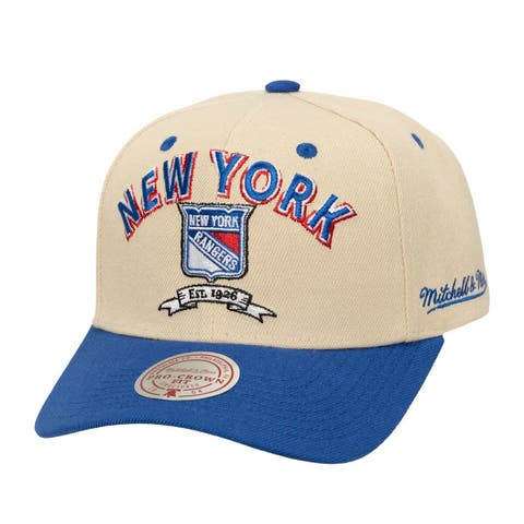 Men
s Mitchell 
Ness  Cream New York Rangers Soul Legacy Defined Two-Tone Pro Crown Adjustable Hat