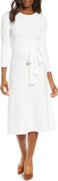 Eliza J Fit & Flare Sweater Dress