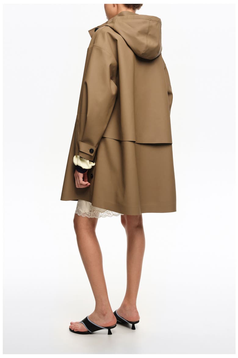 Technical A-line Trench, Alternate, color, DARK CAMEL