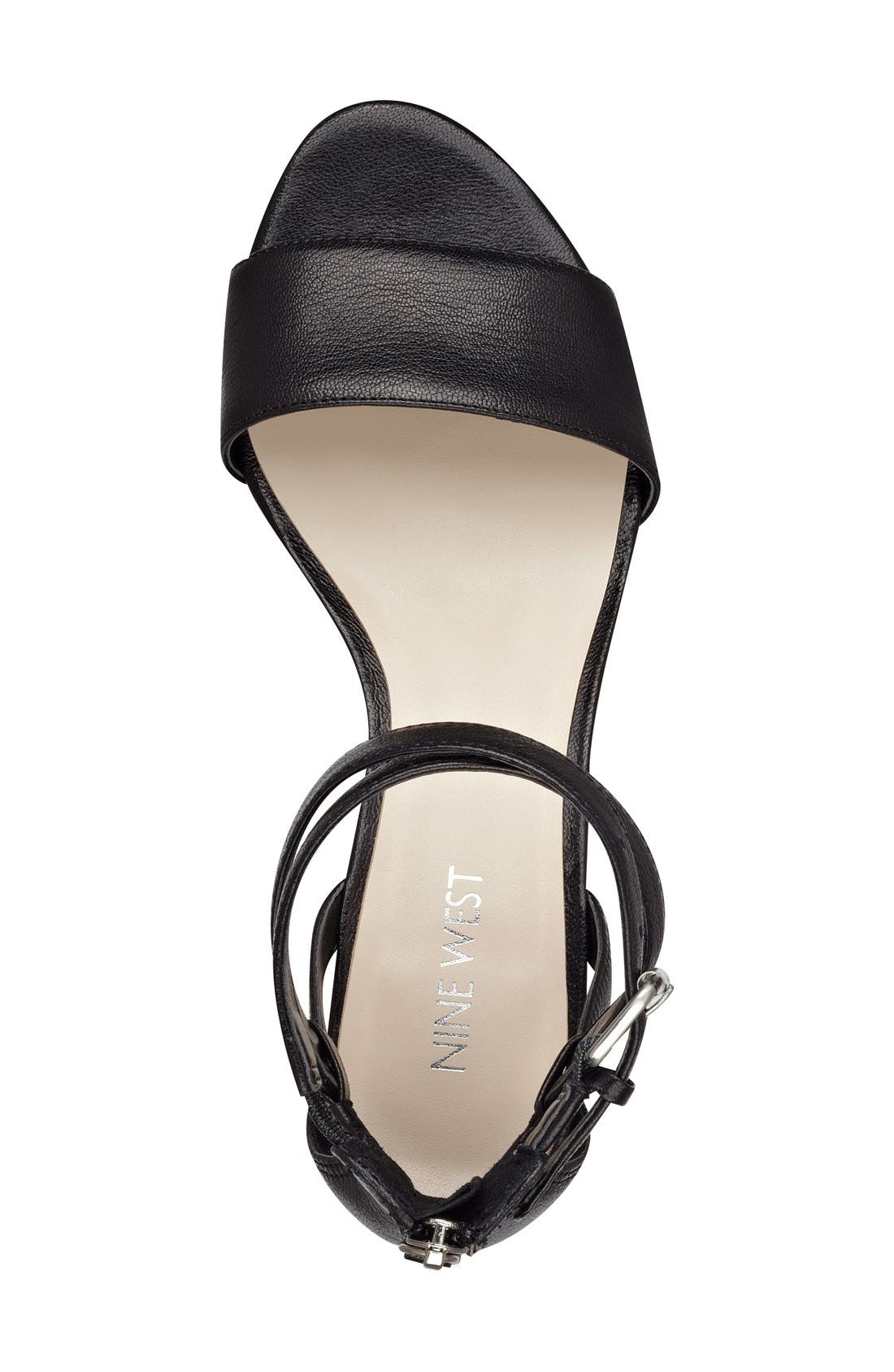 Nine West 'Villain' Wedge Sandal, Alternate, color, 