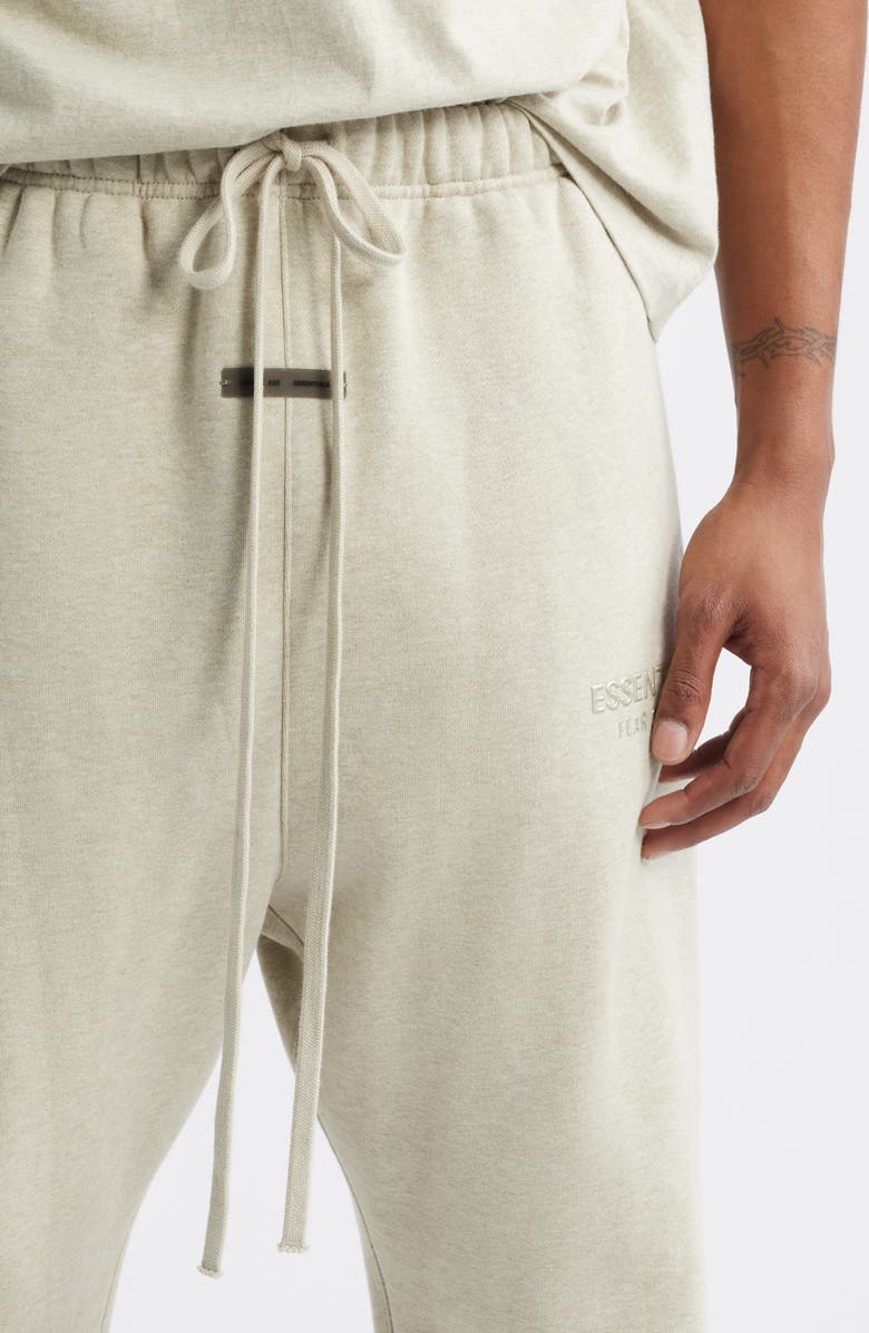 Fear of God Essentials Relaxed Fleece Sweatpants, Alternate, color, Heather Stone