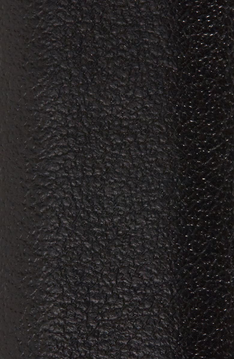 Moschino Logo Plaque Skinny Leather Belt, Alternate, color, 