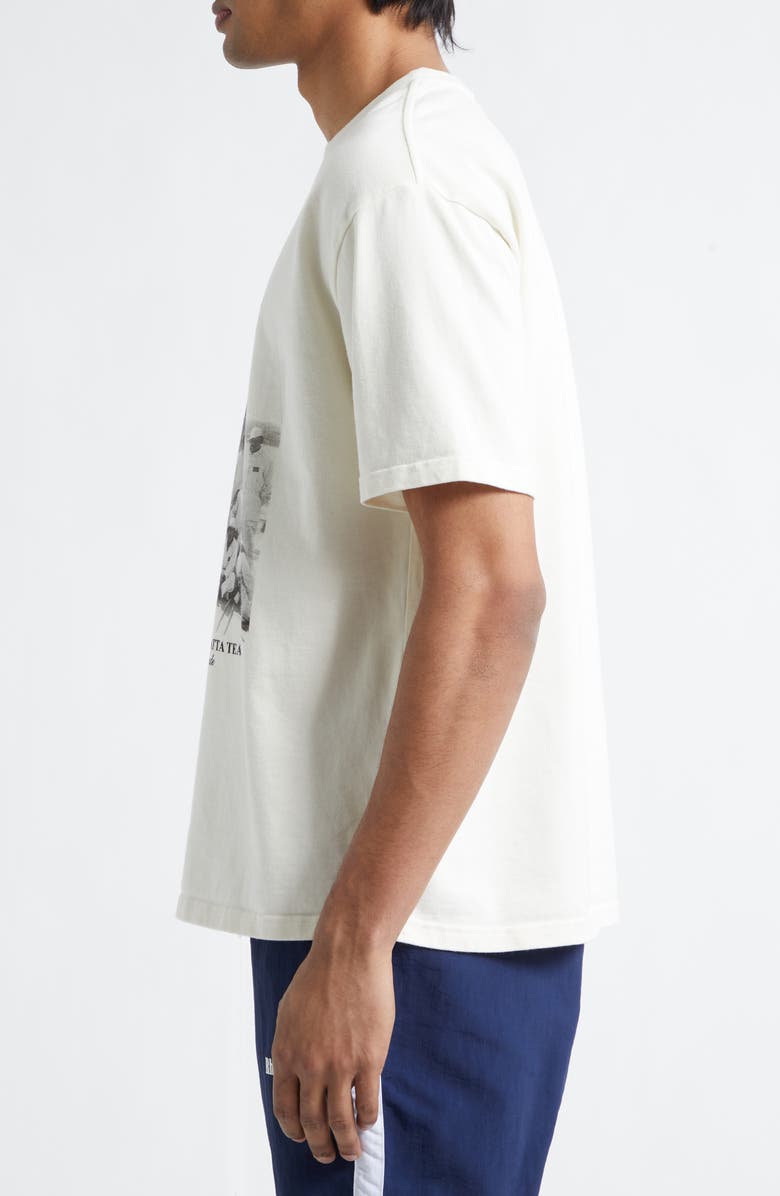 Rhude Virgin Islands Script Logo Graphic T-Shirt, Alternate, color, Vintage White/ Black/ Green