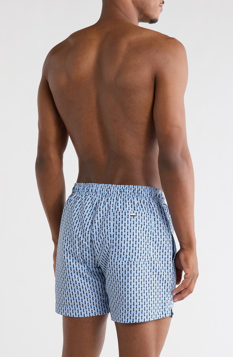 BOSS Vibe Swim Trunks, Alternate, color, Bright Blue