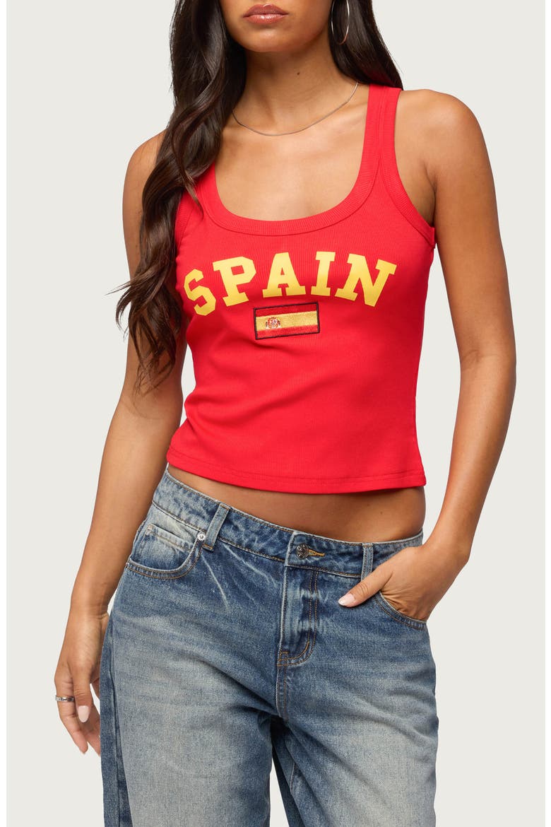 Spain Rib Tank, Main, color, RED