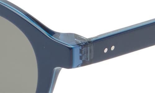 Eyebobs Tv Party 44mm Small Polarized Sunglasses In Navy Blue/grey