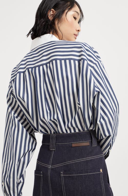 Brunello Cucinelli Five-pocket Skirt In Dark Denim