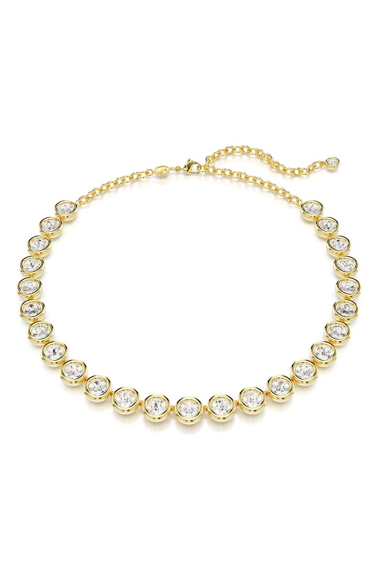 Swarovski Imber Collar Necklace, Main, color, Gold