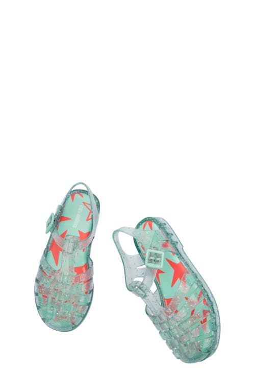 Melissa Kids' Possession Metallic Jelly Sandal In Green