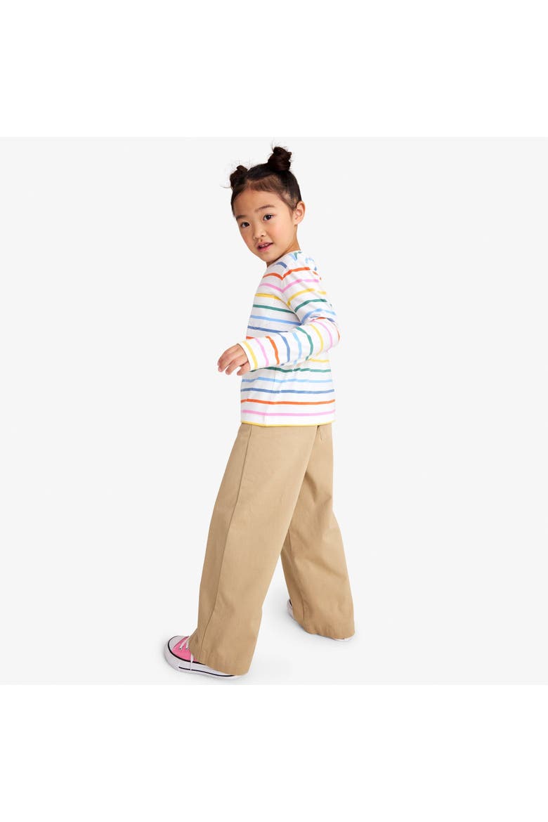 Kids Cotton Drawstring Baggy Pant, Alternate, color, Khaki