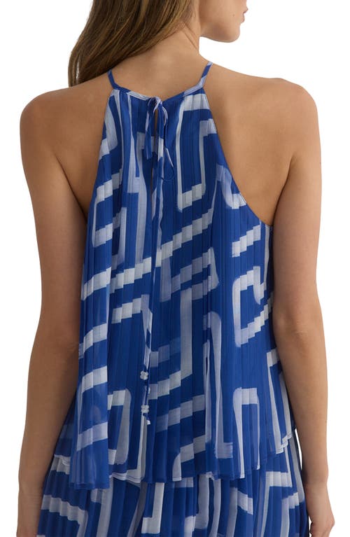 BELLA DAHL BELLA DAHL GEO PRINT PLEATED TOP 