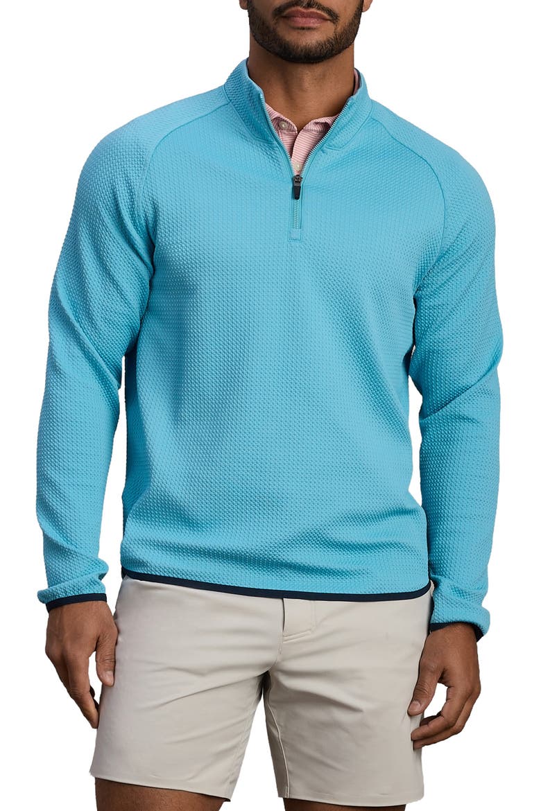 Founders Golf Quarter Zip, Main, color, AZURE BLUE