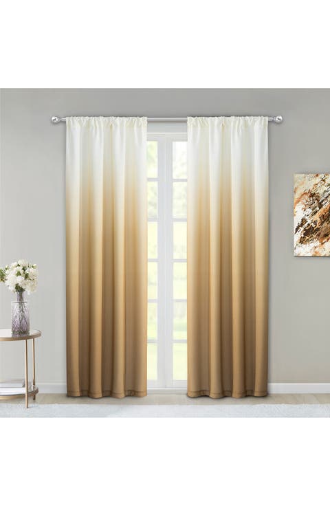 Shades Set of 2 Ombré Panel Curtains