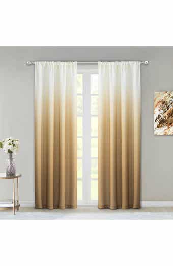 DAINTY HOME Shades Set of 2 Ombré Panel Curtains