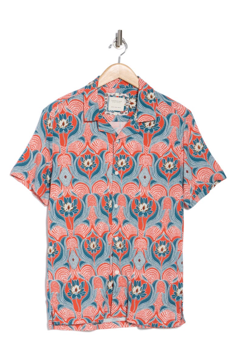 Faded Floral Camp Shirt main image 0