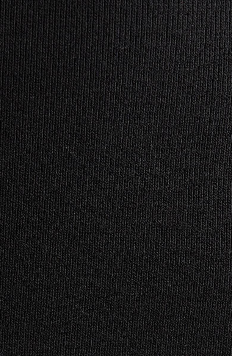 ASTR the Label Lidia Mixed Media Off the Shoulder Long Sleeve Dress, Alternate, color, Black