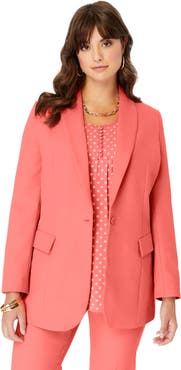 Roaman's Plus Size Bendover Blazer
