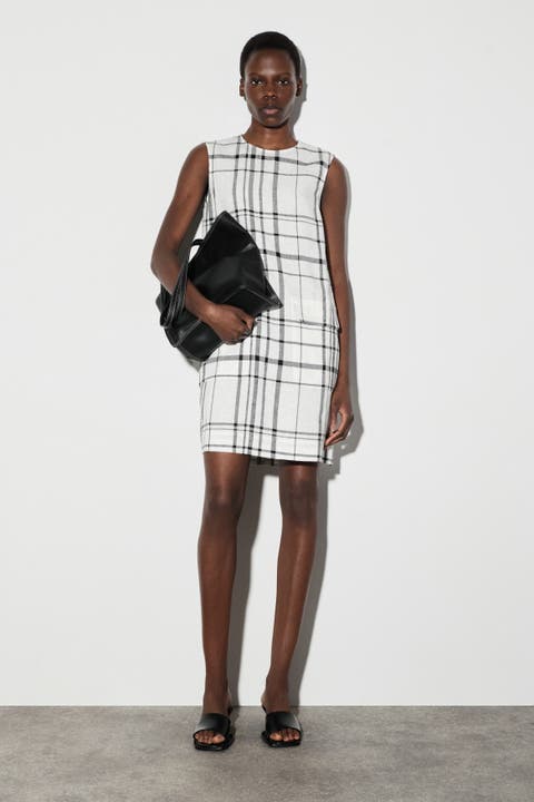 Linen Mini Shift Dress