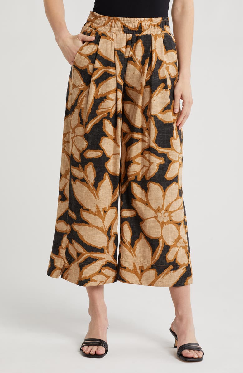 Democracy Print Wide Leg Pants, Main, color,