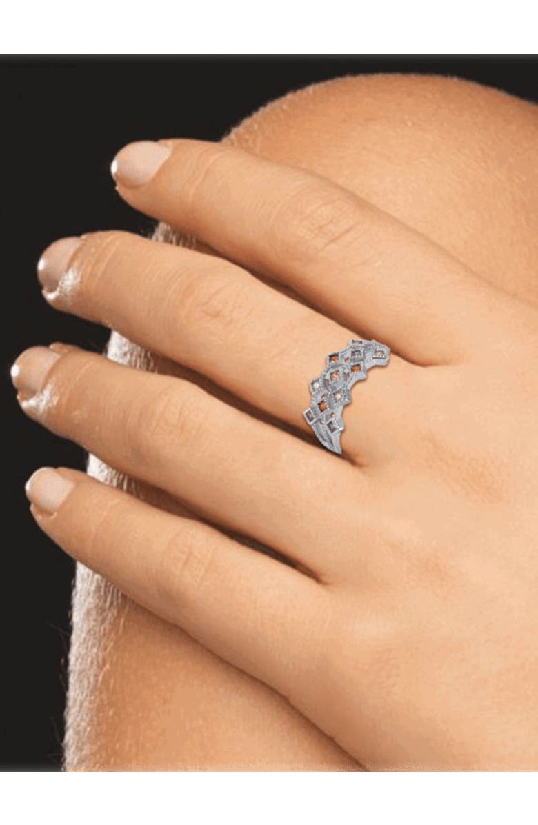 DLORIA Cubic Zirconia Multicolor Ring, Alternate, color, Silver