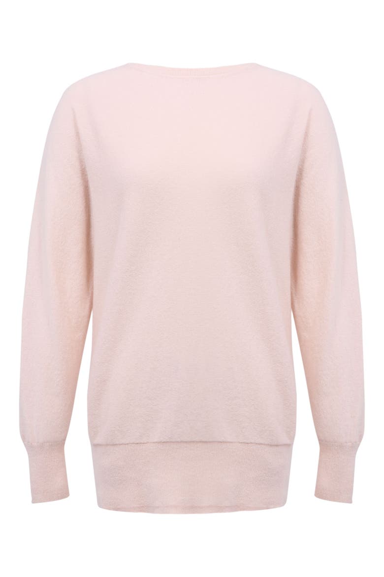 Geelong Slash Neck Sweater, Alternate, color, PEONY