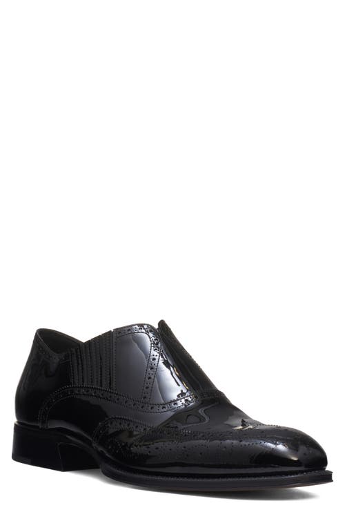 Alexander Mcqueen Mcqueen Jermyn Slip-on Wingtip Oxford In Black