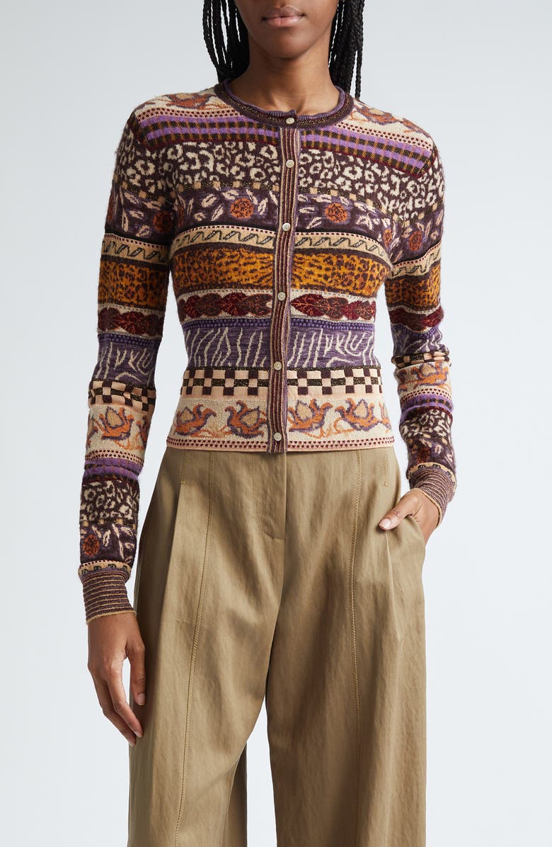 Ulla Johnson Liza Stripe Cardigan, Main, color,