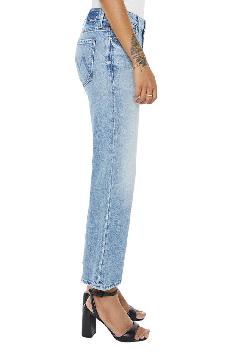 MOTHER Lil Kick It High Waist Straight Leg Jeans, Alternate, color, Birds Gone Wild