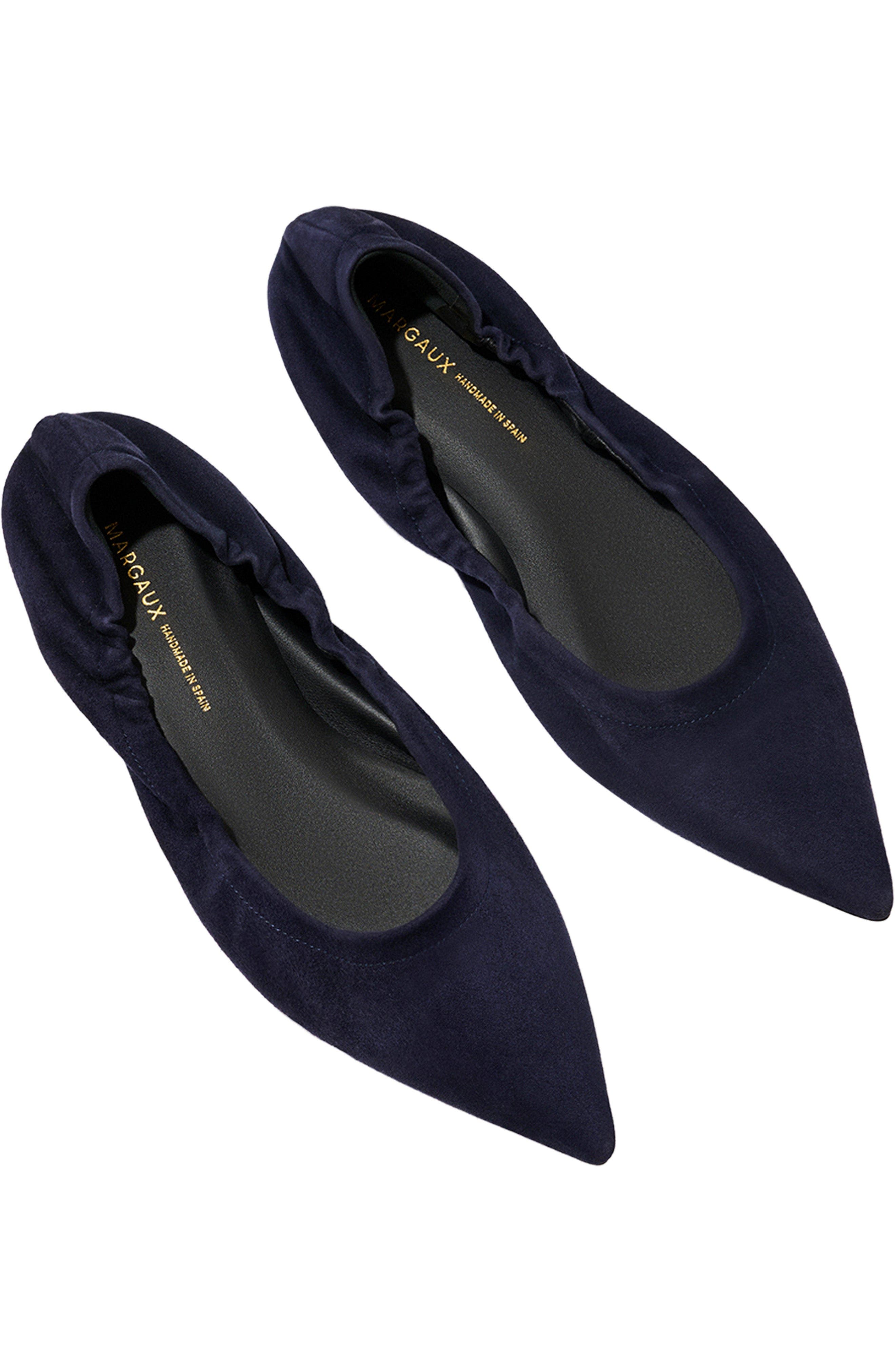 The Roma Ballet Flat, Alternate, color, Indigo Suede