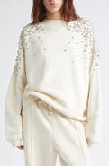 Golden Goose Journey Embellished Oversize Sweatshirt