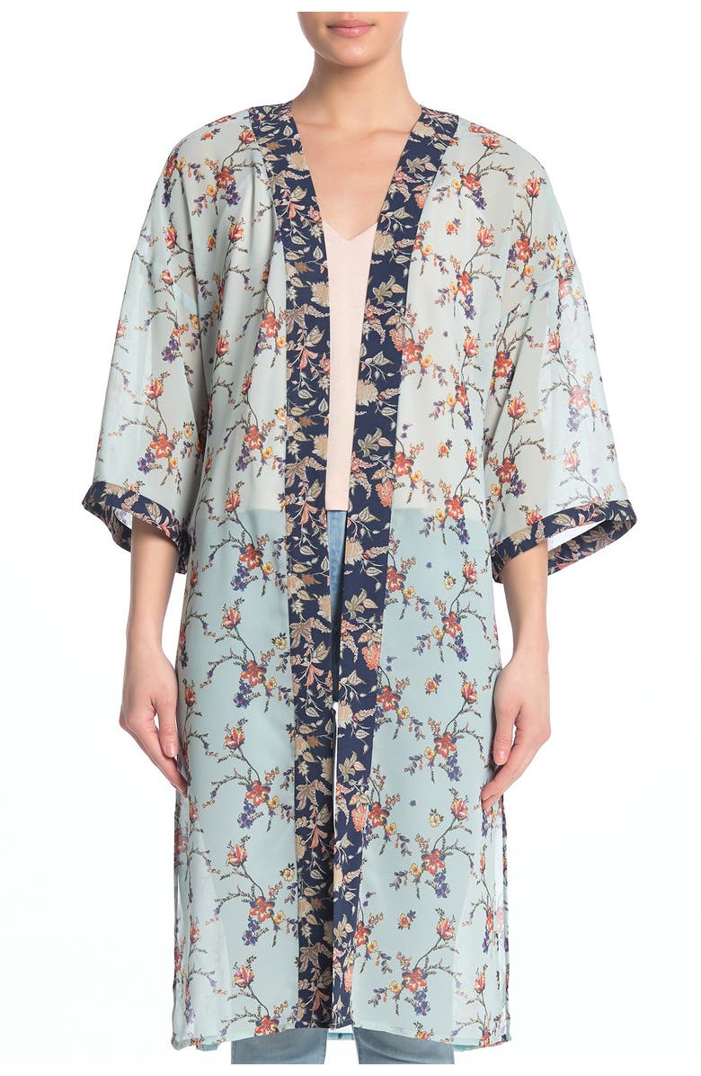 DR2 by Daniel Rainn 3/4 Length Sleeve Kimono, Alternate, color,