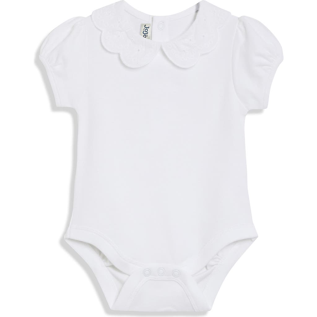 Jojo Maman Bébé Jojo Maman Bebe Embroidered Eyelet Accent Cotton Bodysuit