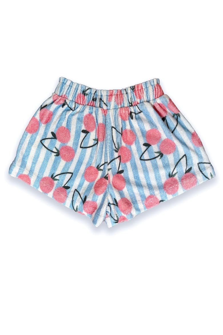 Ava Terry Shorts, Alternate, color, Blue Stripe