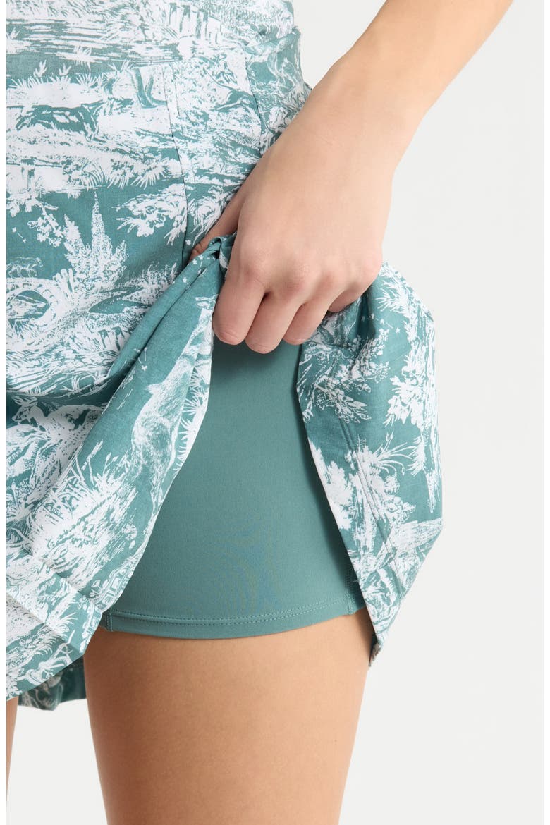 Huntress Toile Miniskirt, Alternate, color, MARSH