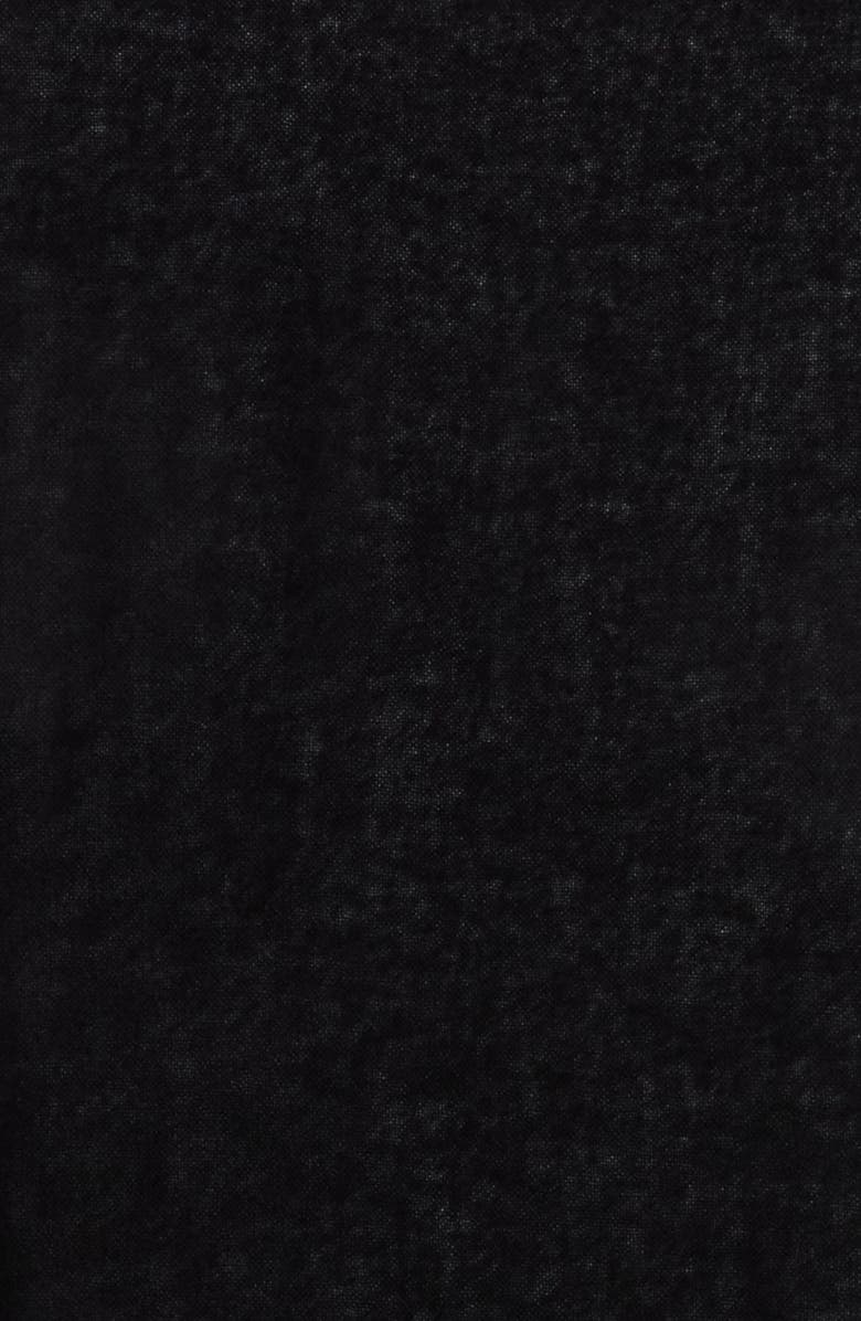 Vince Wool & Cashmere Frayed Scarf, Alternate, color, Black