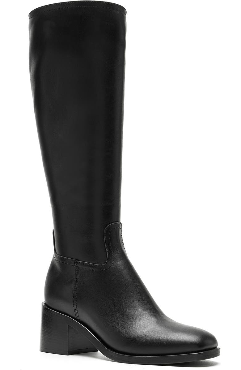 La Canadienne Jack Waterproof Knee High Boot, Main, color, Black Leather