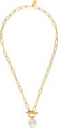 RIVKA FRIEDMAN Imitation Pearl Toggle Necklace