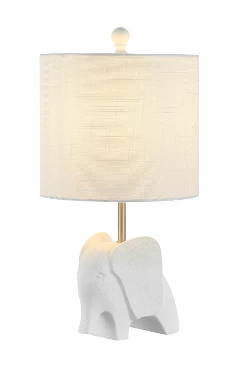 Koda Eclectic Southwestern Resin/Iron Elephant LED Kids' Table Lamp