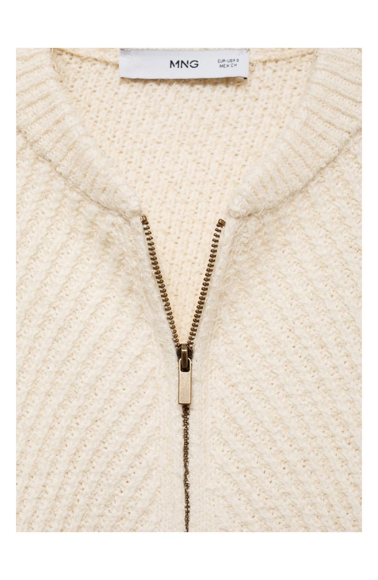 MANGO Zip-Up Cardigan, Alternate, color,