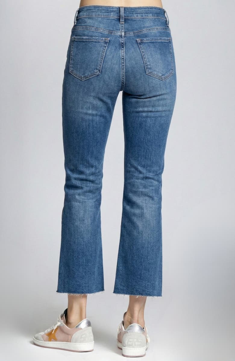 APNY Raw Hem Ankle Straight Leg Jeans, Alternate, color, Medium Indigo