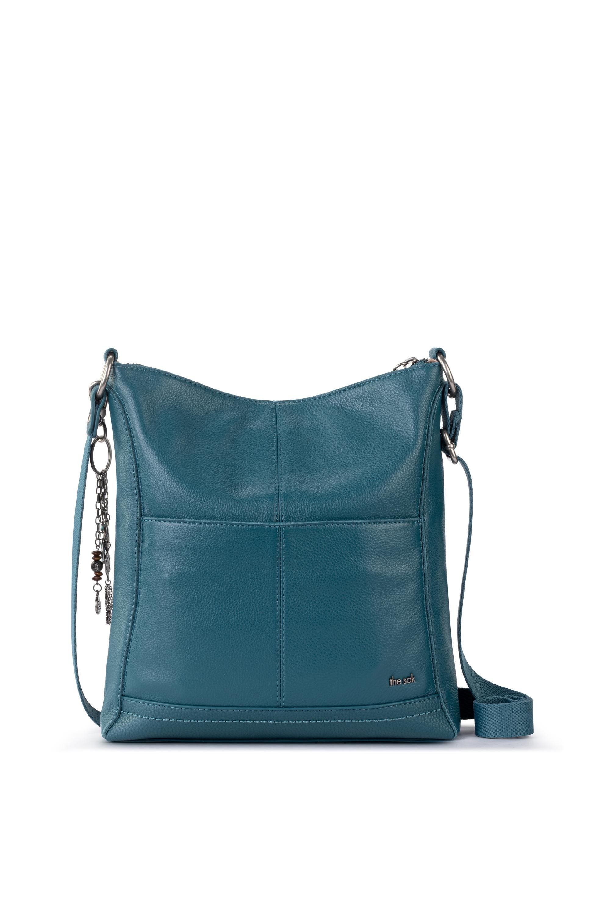 Lucia Crossbody Leather Bag, Alternate, color, Deep Teal