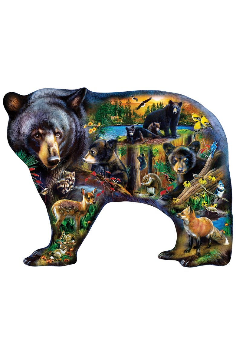 Wildlife of the Woods 1000 Shaped Puzzle, Alternate, color, Multicolor