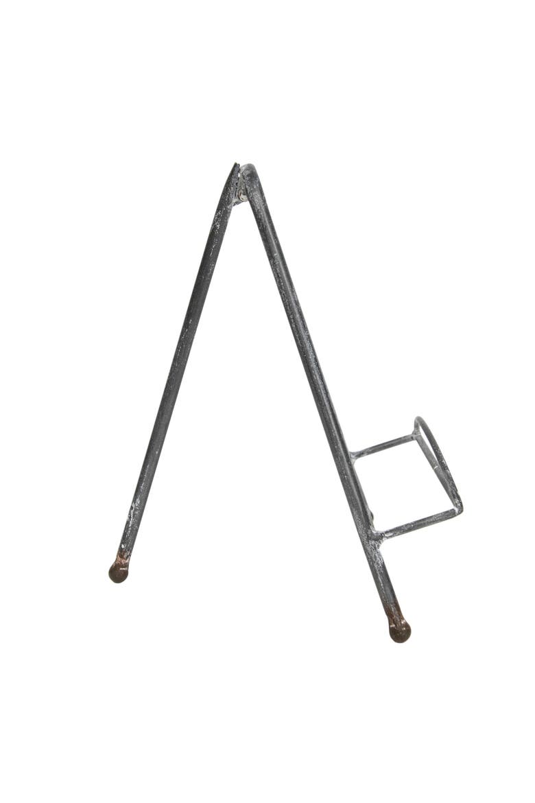 White Metal Easel, Alternate, color, White