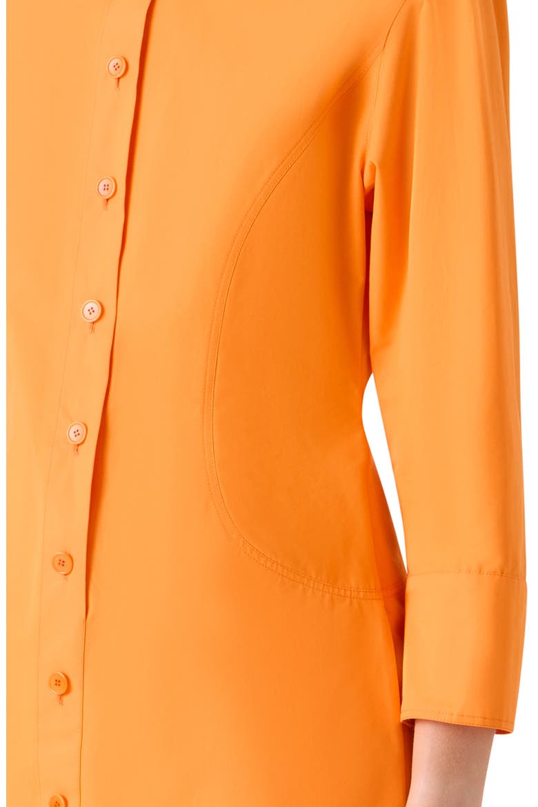 Button-Up Shirtdress, Alternate, color, ORANGE
