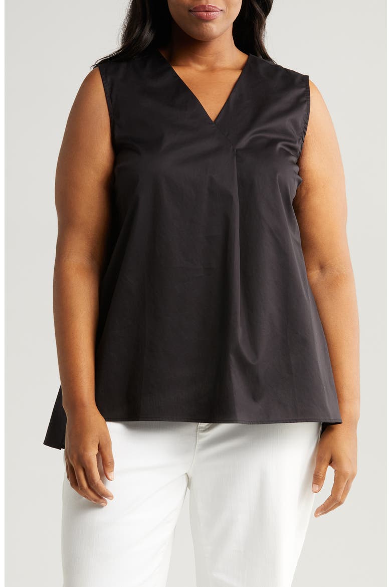 Aria Sleeveless Top, Main, color, BLACK