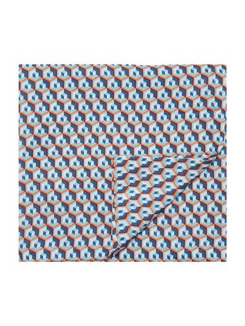 Large Tablecloth (180X350) Cubo Giallo/Fuxsia Blue