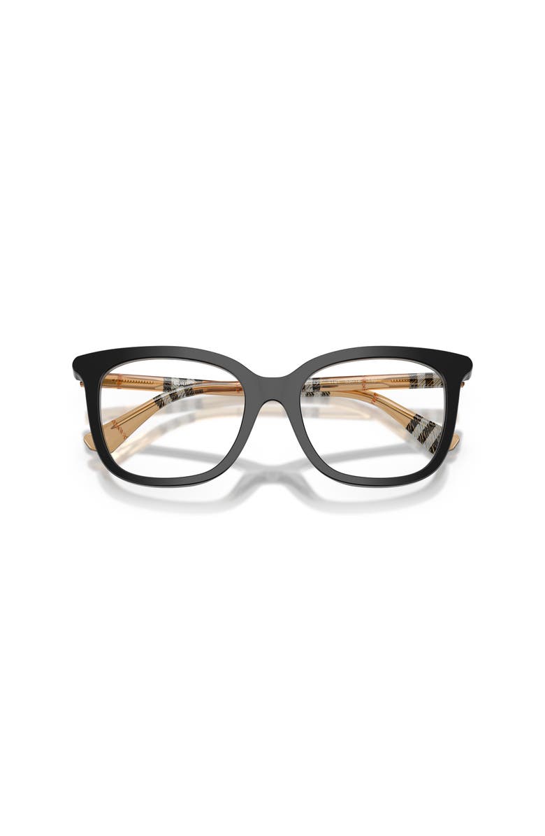 Burberry 51mm Square optical glasses, Alternate, color, Black